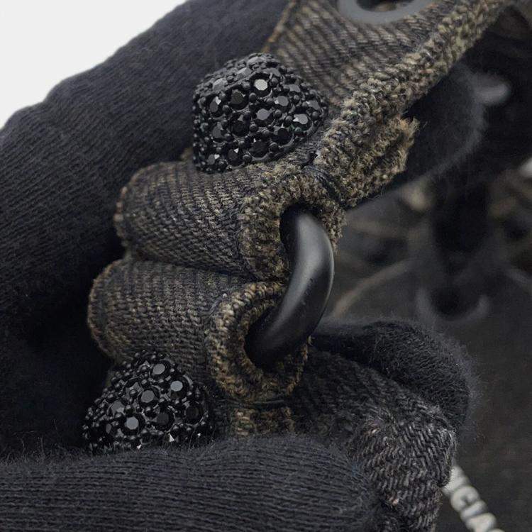 مملوكة مسبقًا Balenciaga Le Cagoule Shoulder Bag Black Denim Size Xs