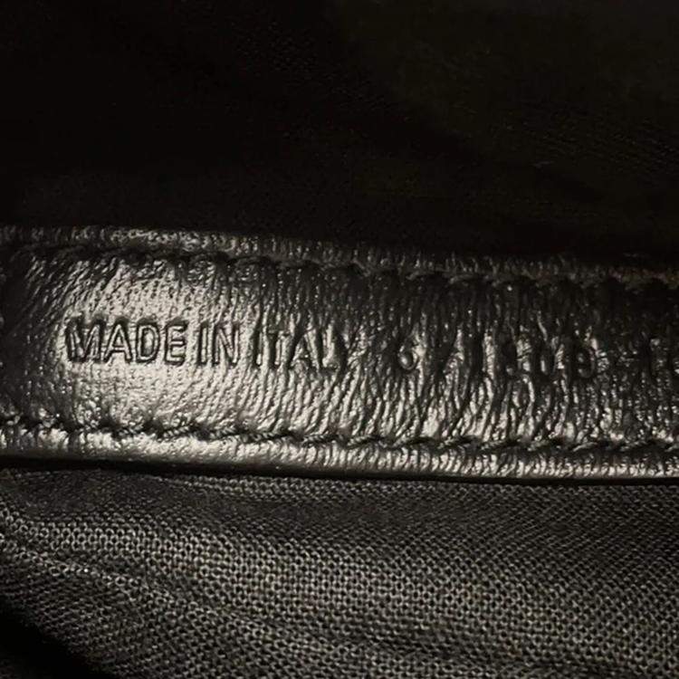 مملوكة مسبقًا Balenciaga Le Cagoule Shoulder Bag Black Denim Size Xs