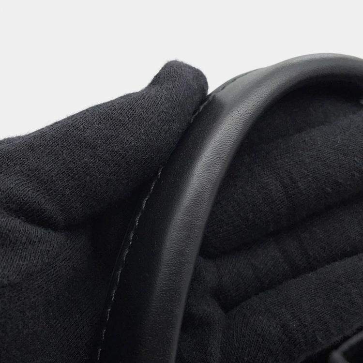 Pre Owned Balenciaga Black Cabas Punching Logo Tote Bag Black Leather Size S