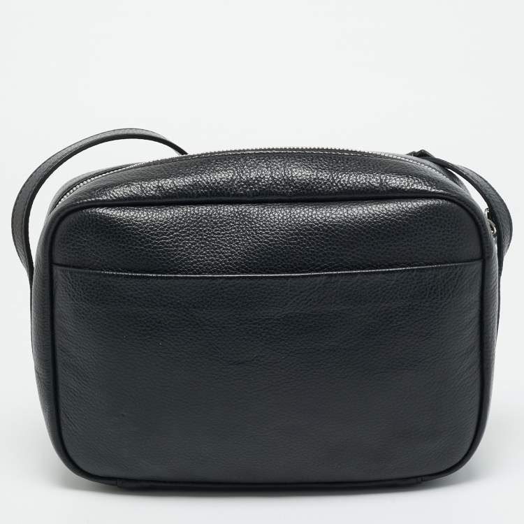 Pre Owned Balenciaga Everyday Black Leather Camera Shoulder Bag