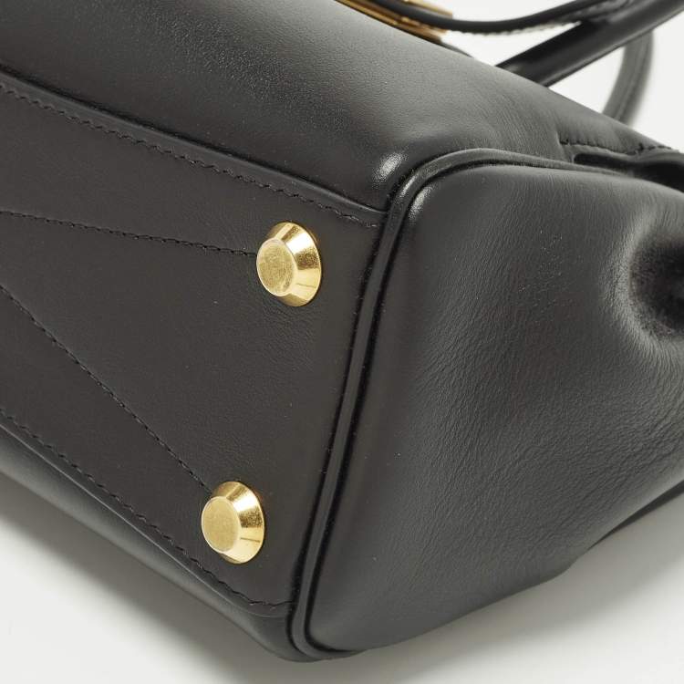 Pre Owned Balenciaga Bel Air Black Leather Tote