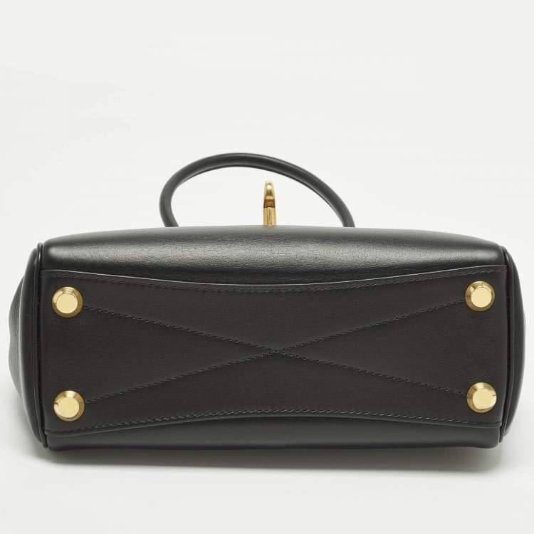 Pre Owned Balenciaga Bel Air Black Leather Tote