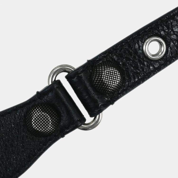 Pre Owned Balenciaga Le Cagole Black Lambskin Leather Shoulder Bag