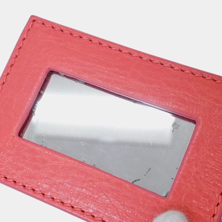 Pre Owned Balenciaga City Mini Pink Lambskin Leather Top Handle Bag