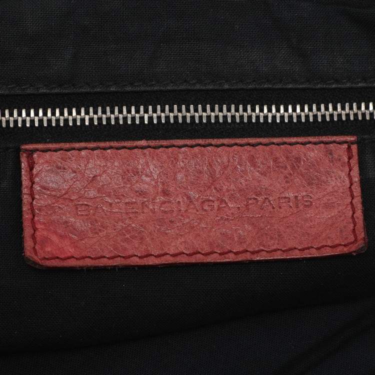 Pre Owned Balenciaga Light Pink Leather GSH Day Hobo