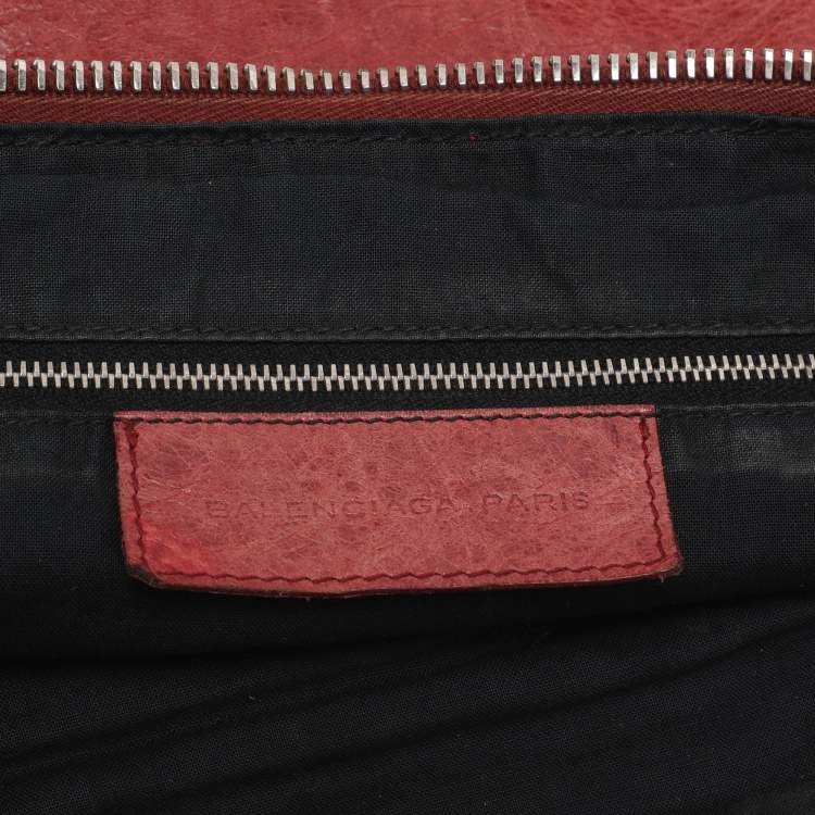 Pre Owned Balenciaga Light Pink Leather GSH Day Hobo