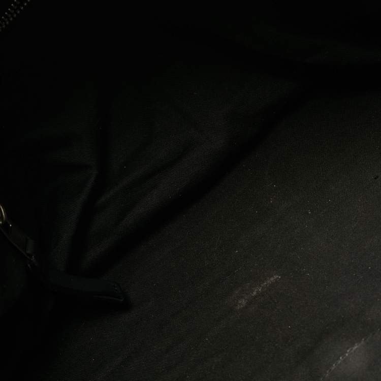 Pre Owned Balenciaga Squash Blue/Black Mesh Nylon and Leather Duffel Bag