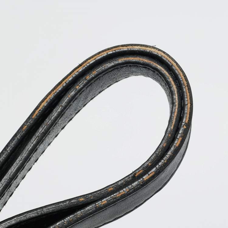 Pre Owned Balenciaga Pocket Black Leather and Suede Tote 