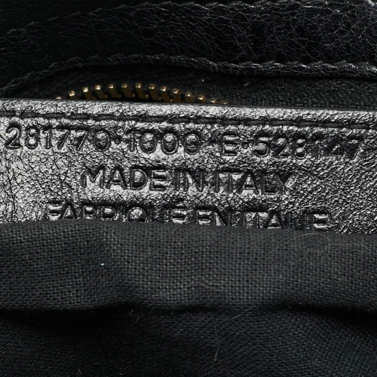 مملوكة مسبقًا Balenciaga Motorcycle City Black Leather Bag