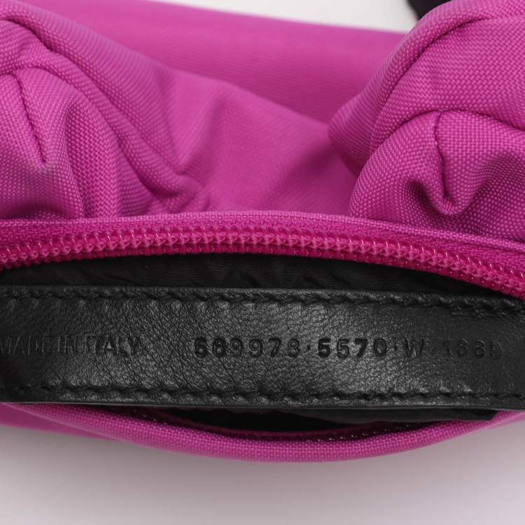 Pre Owned Balenciaga Explorer Pink Nylon Belt Bag