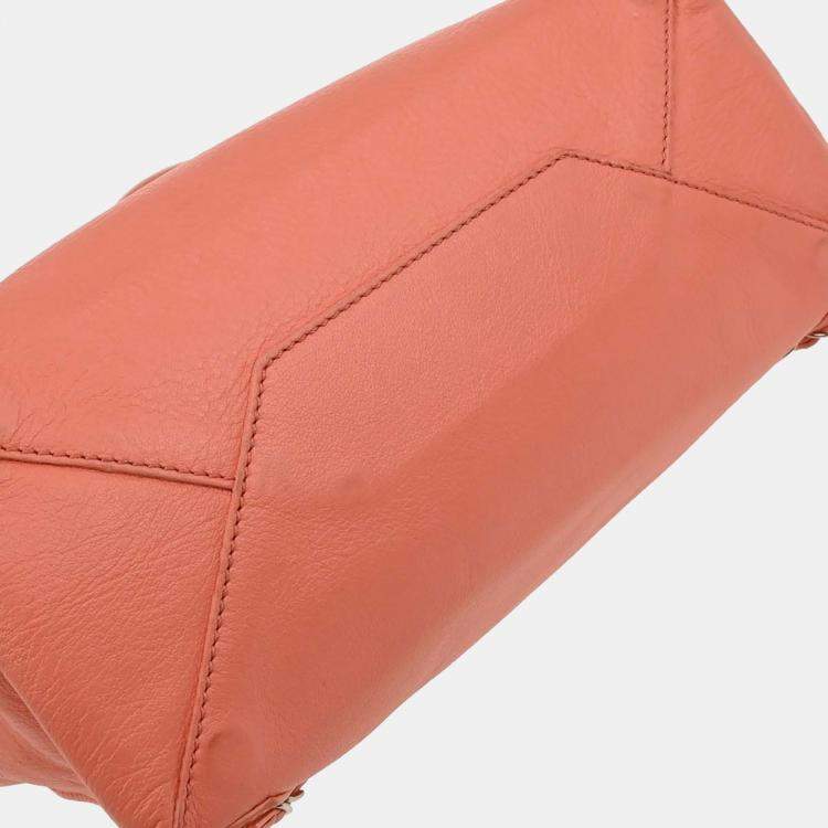 Pre Owned Balenciaga Salmon Pink Papier 2way Handbag