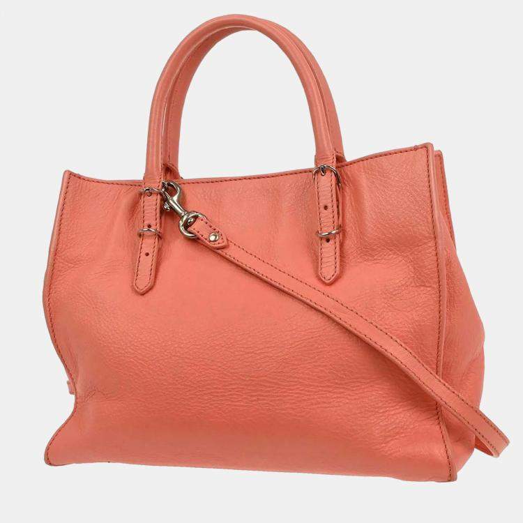 Pre Owned Balenciaga Salmon Pink Papier 2way Handbag
