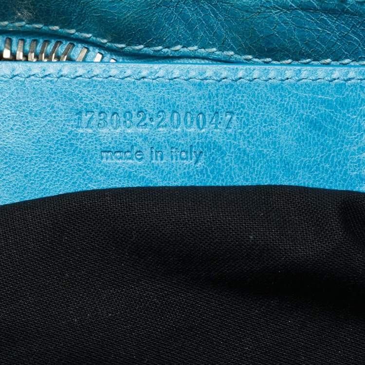 مملوكة مسبقًا Balenciaga SGH Part Time Light Blue Leather Tote