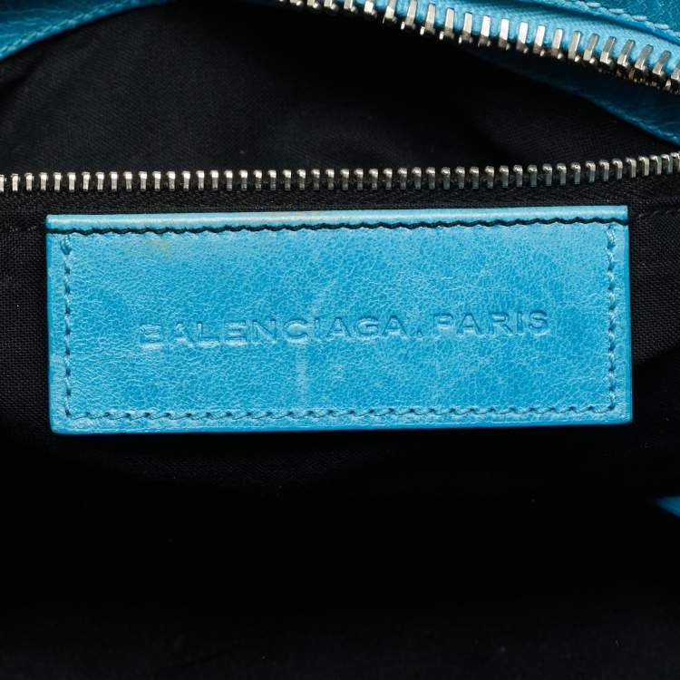 مملوكة مسبقًا Balenciaga SGH Part Time Light Blue Leather Tote