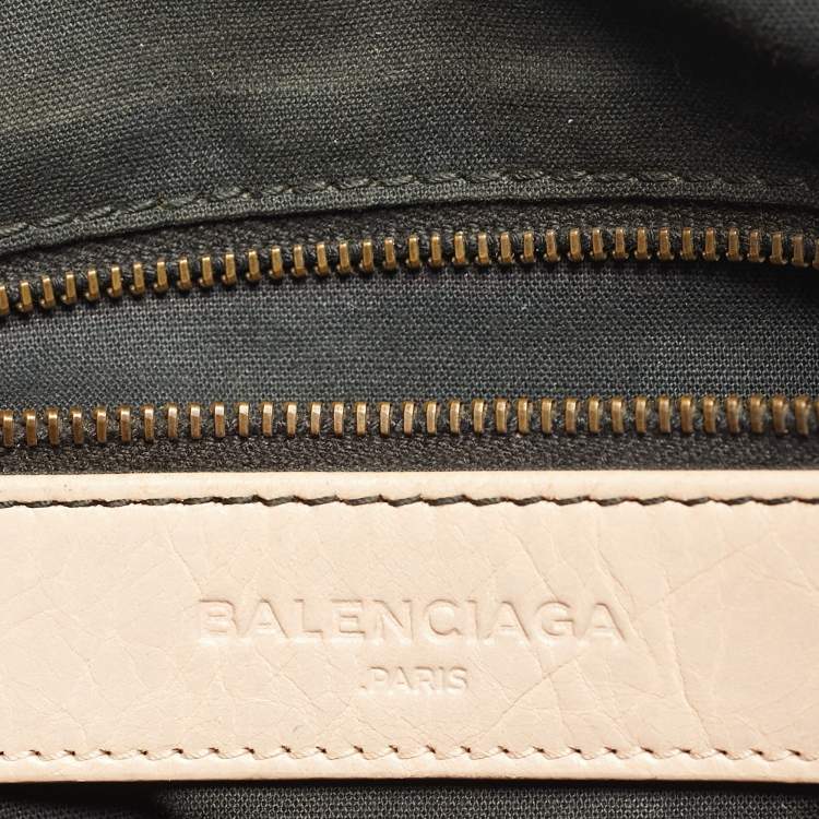 Pre Owned Balenciaga Classic Pink Leather Crossbody Bag