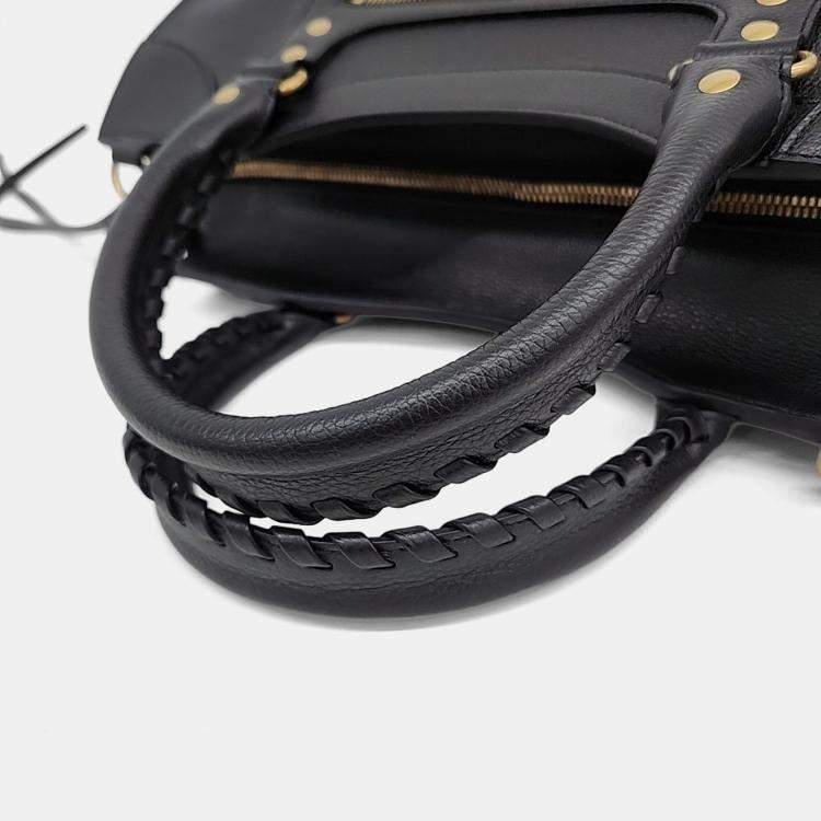 Pre Owned Balenciaga Black Leather Neo Classic Tote and Shoulder Bag