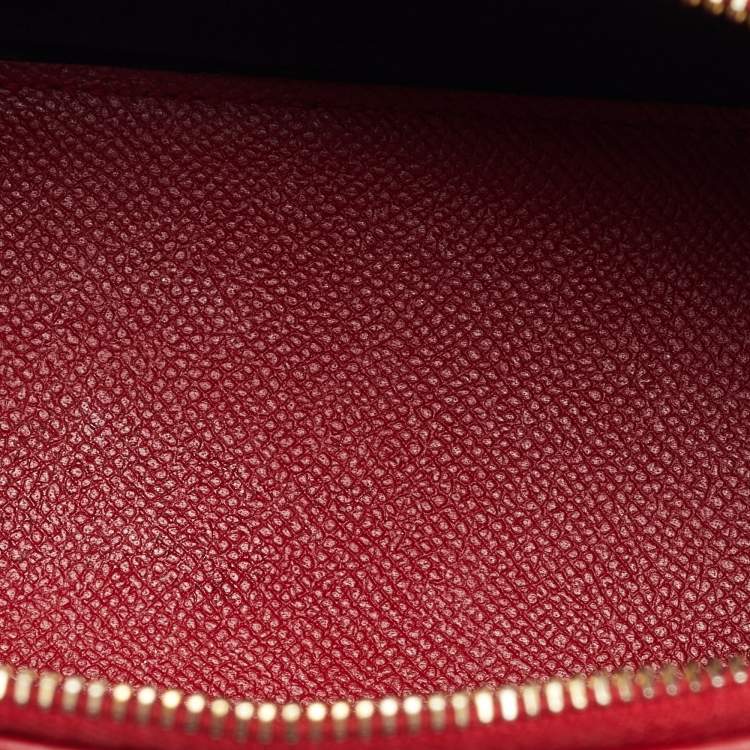 Pre Owned Balenciaga Ville XXS Red Leather Satchel