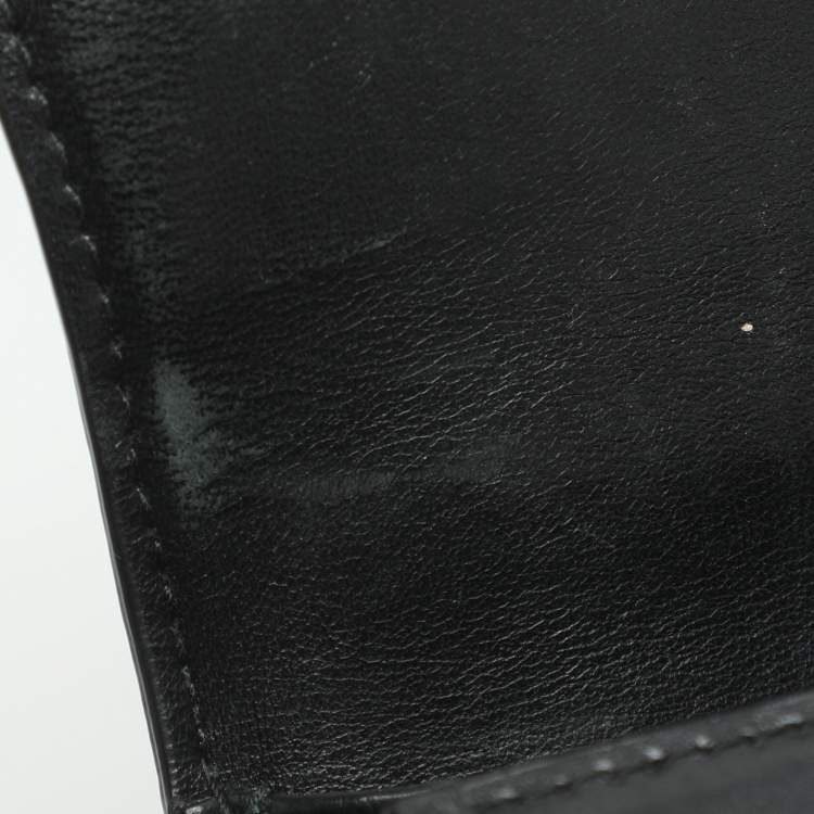 Pre Owned Balenciaga Hourglass Small Black Leather Top Handle Bag