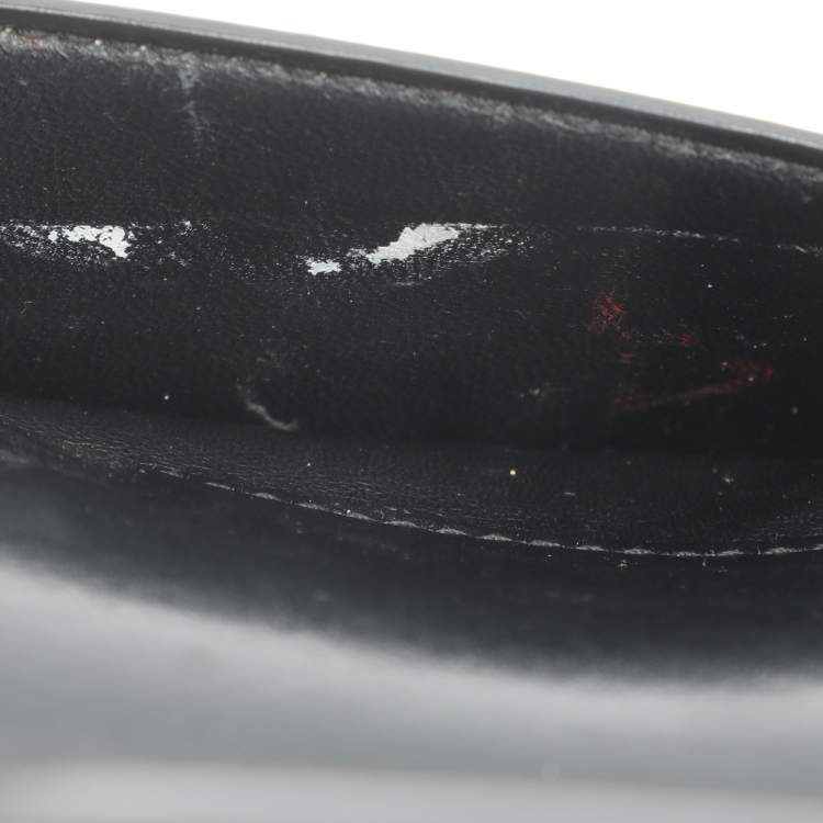 Pre Owned Balenciaga Hourglass Small Black Leather Top Handle Bag