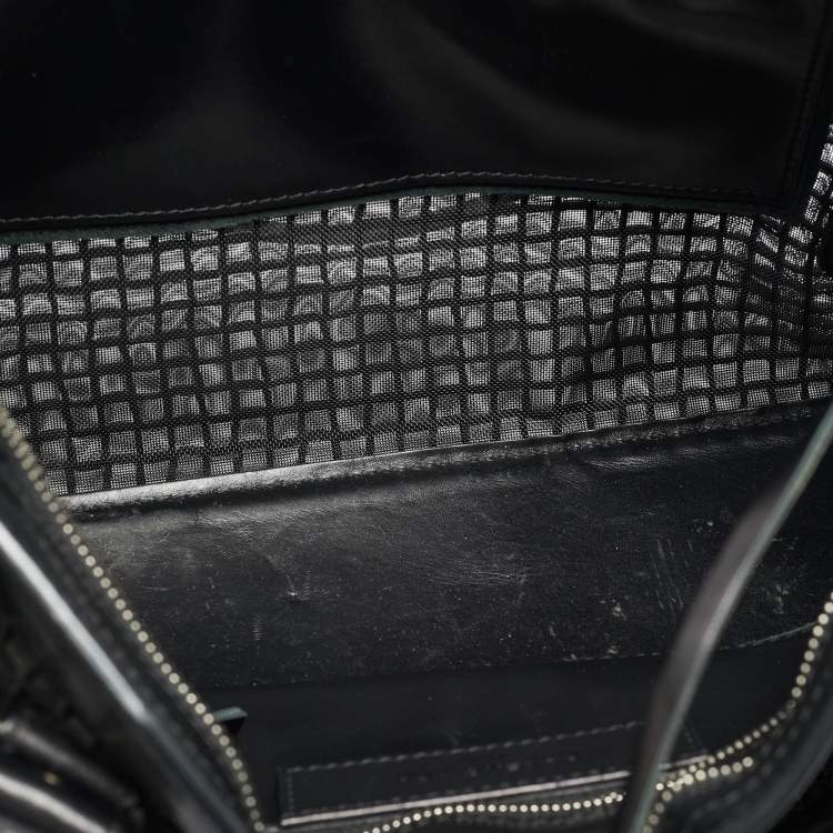 Pre Owned Balenciaga RH Classic City Black Leather and Mesh Bag