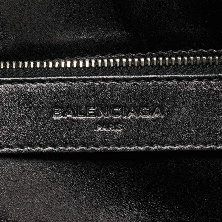 Pre Owned Balenciaga RH Classic City Black Leather and Mesh Bag