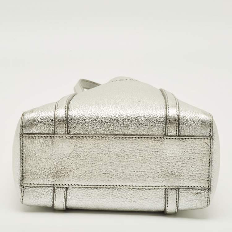 مملوكة مسبقًا Balenciaga Everyday XXS Silver Leather Tote
