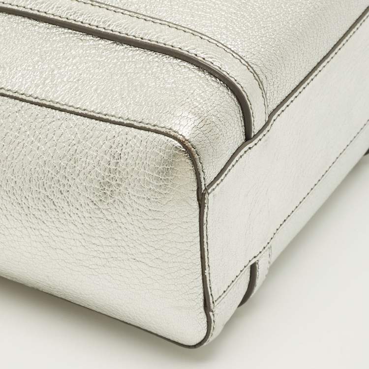 مملوكة مسبقًا Balenciaga Everyday XXS Silver Leather Tote