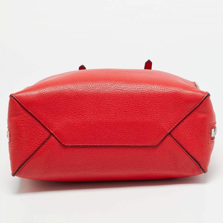 Pre Owned Balenciaga Papier A6 Red Leather Tote