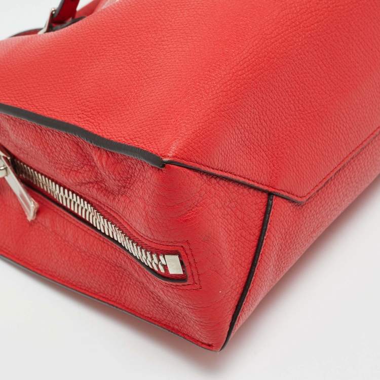 Pre Owned Balenciaga Papier A6 Red Leather Tote