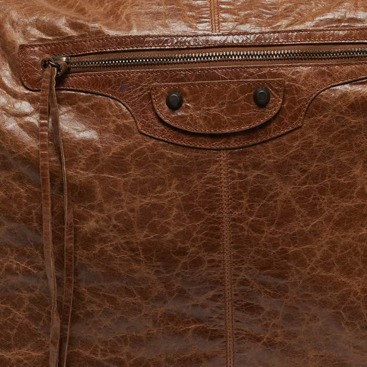 مملوكة مسبقًا Balenciaga Classic Courier XL Brown Leather Hobo