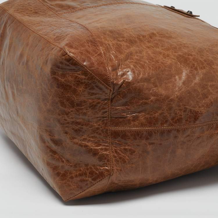 مملوكة مسبقًا Balenciaga Classic Courier XL Brown Leather Hobo