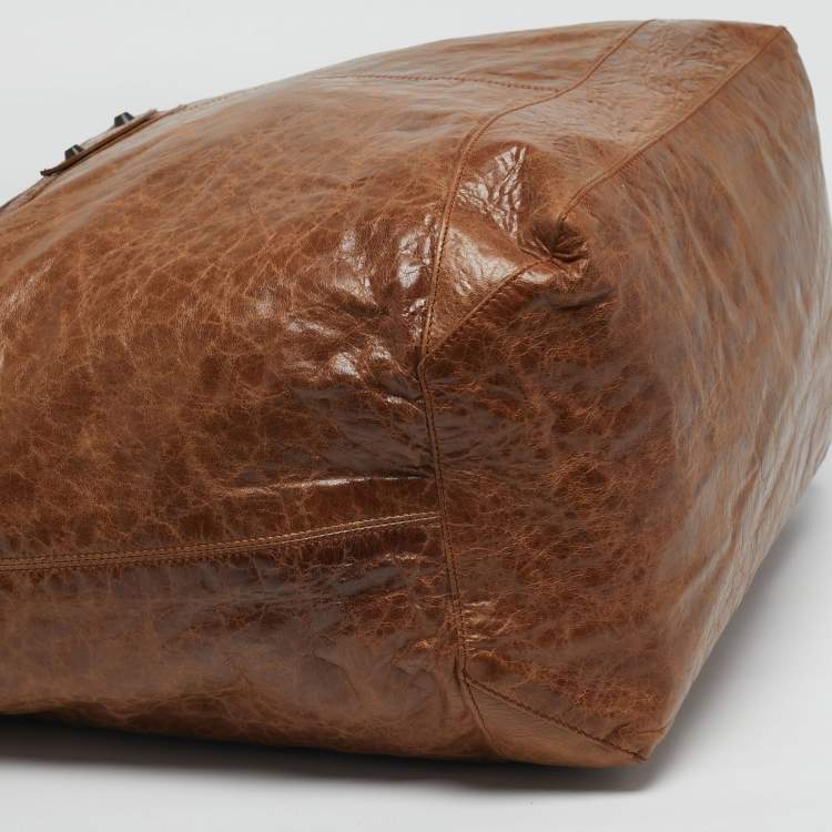 مملوكة مسبقًا Balenciaga Classic Courier XL Brown Leather Hobo