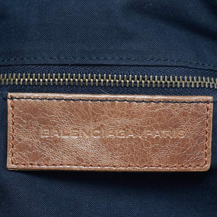 مملوكة مسبقًا Balenciaga Classic Courier XL Brown Leather Hobo