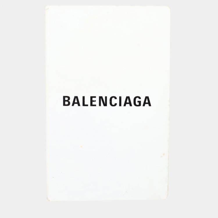 Pre Owned Balenciaga Small Black Calf Leather Triangle Duffle Bag