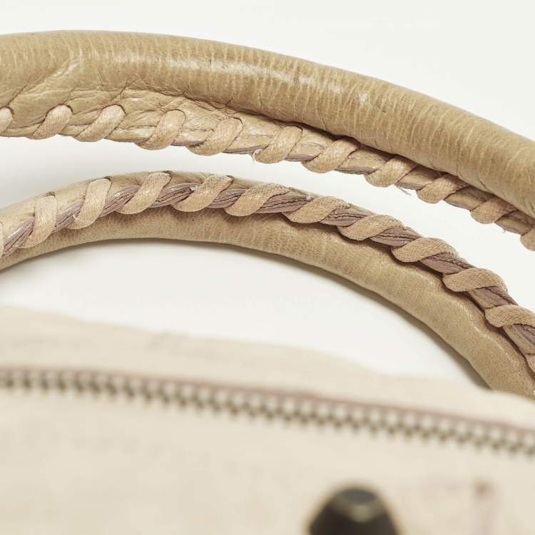 مملوكة مسبقًا Balenciaga Work RH Beige Leather Tote