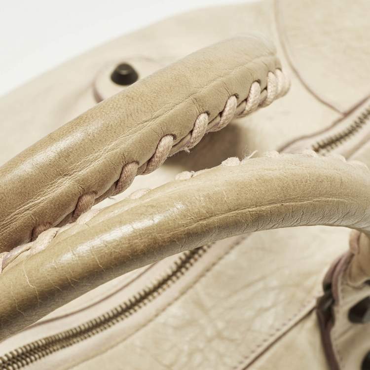 مملوكة مسبقًا Balenciaga Work RH Beige Leather Tote