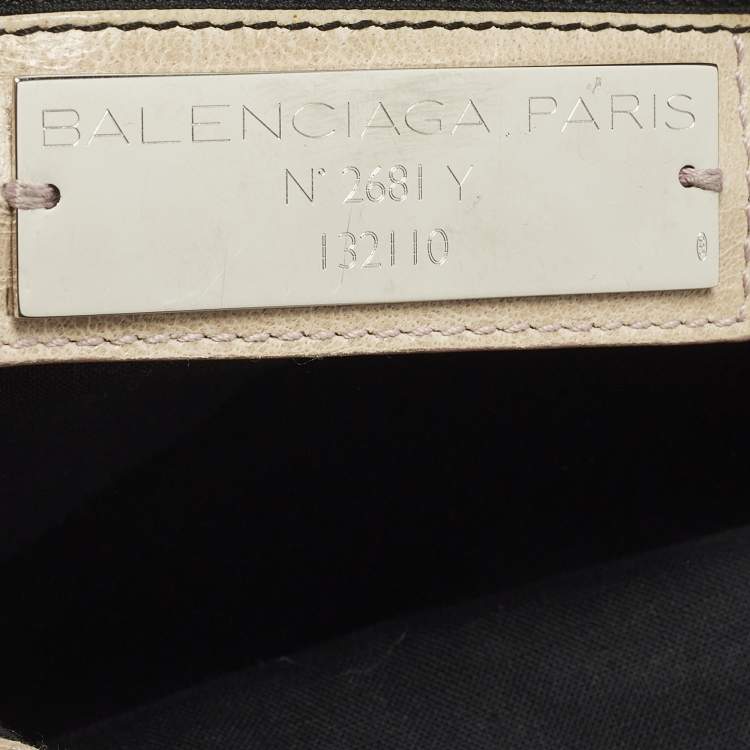 مملوكة مسبقًا Balenciaga Work RH Beige Leather Tote