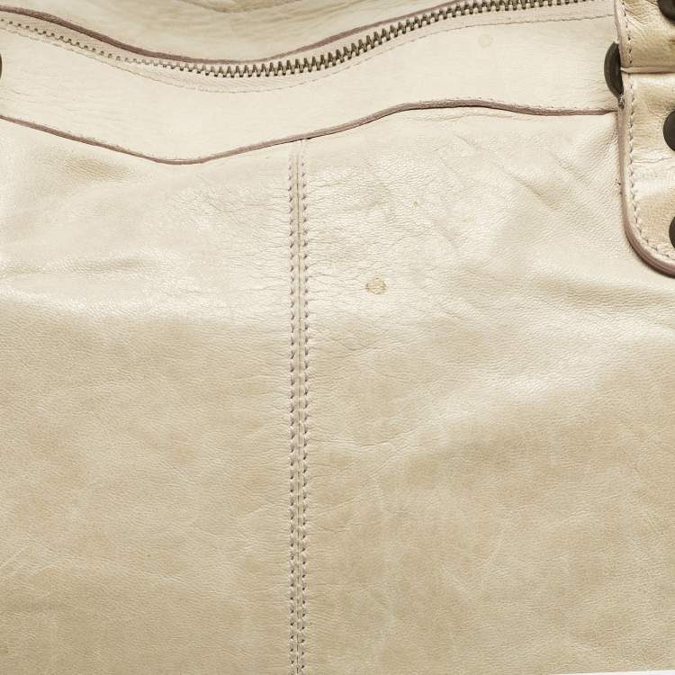 مملوكة مسبقًا Balenciaga Work RH Beige Leather Tote