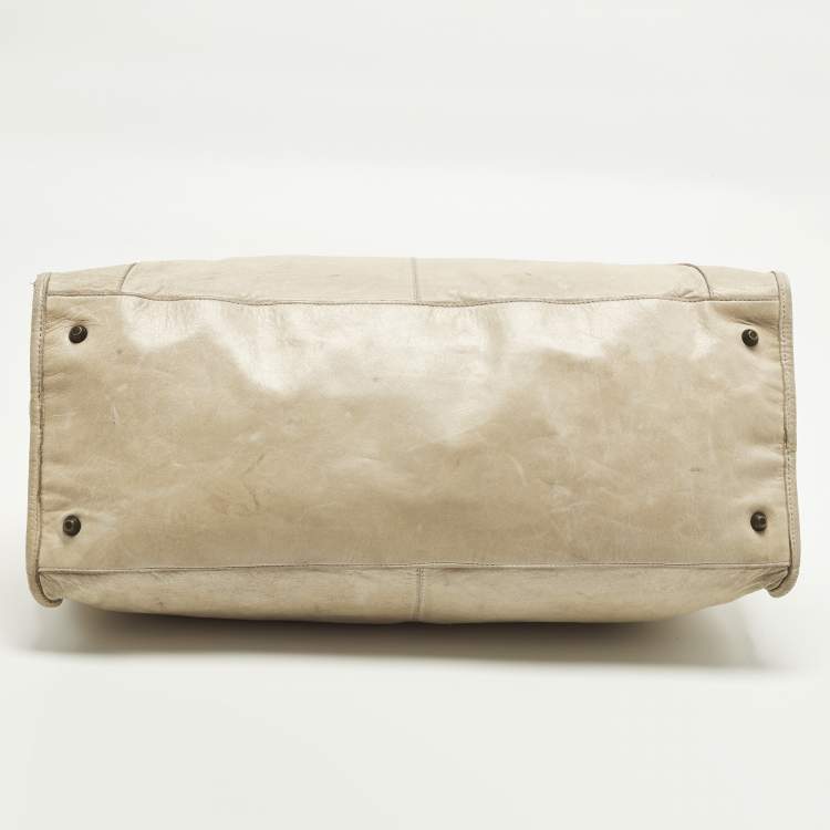 مملوكة مسبقًا Balenciaga Work RH Beige Leather Tote