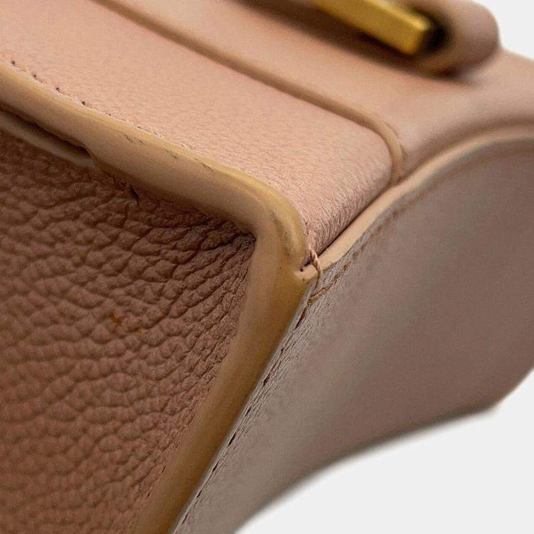 Pre Owned Balenciaga Hour Glass Jasmin Flower Leather