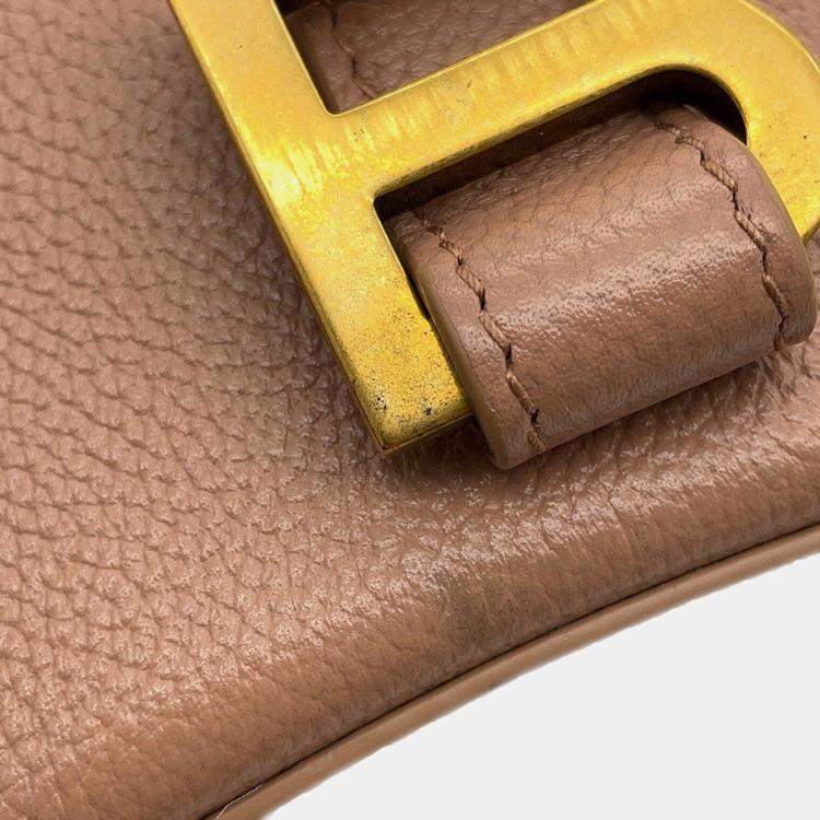 Pre Owned Balenciaga Hour Glass Jasmin Flower Leather