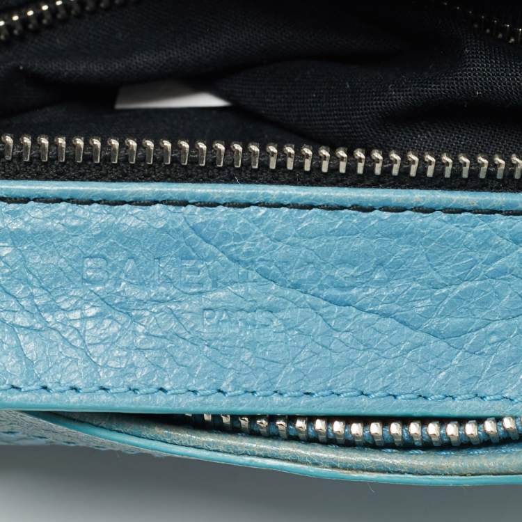 مملوكة مسبقًا Balenciaga Classic Hip Blue Leather Shoulder Bag