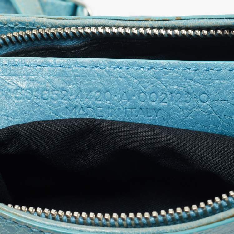 مملوكة مسبقًا Balenciaga Classic Hip Blue Leather Shoulder Bag