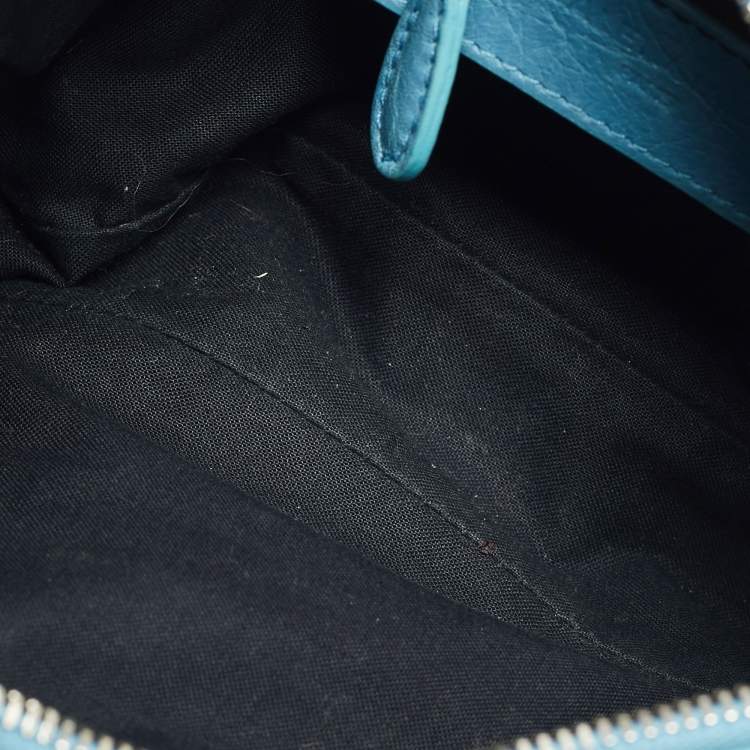 مملوكة مسبقًا Balenciaga Classic Hip Blue Leather Shoulder Bag