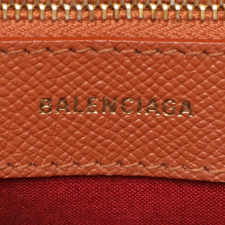 Pre Owned Balenciaga Ville Medium Brown Leather Top Handle Bag