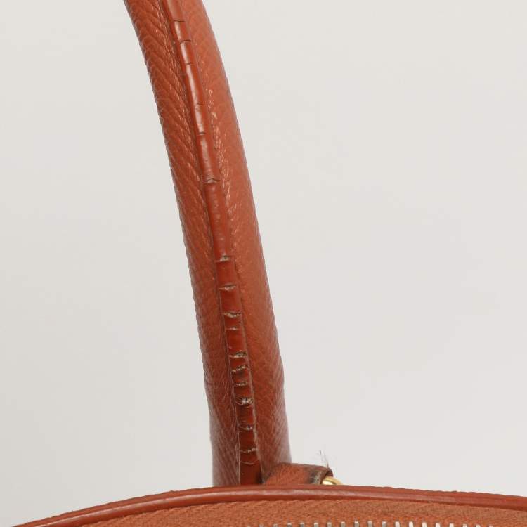 Pre Owned Balenciaga Ville Medium Brown Leather Top Handle Bag