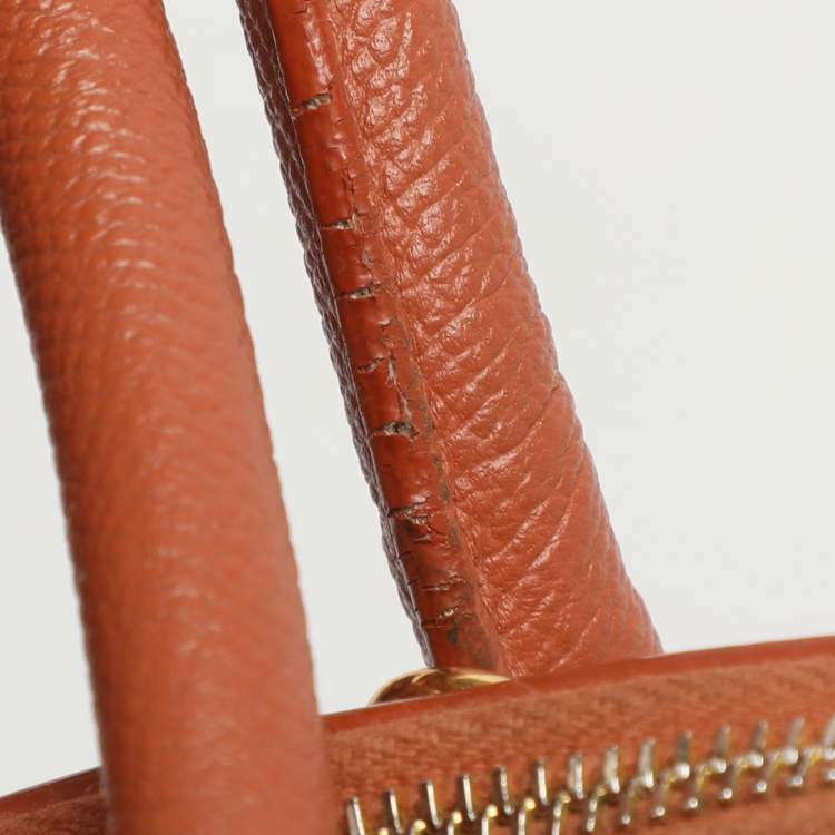 Pre Owned Balenciaga Ville Medium Brown Leather Top Handle Bag