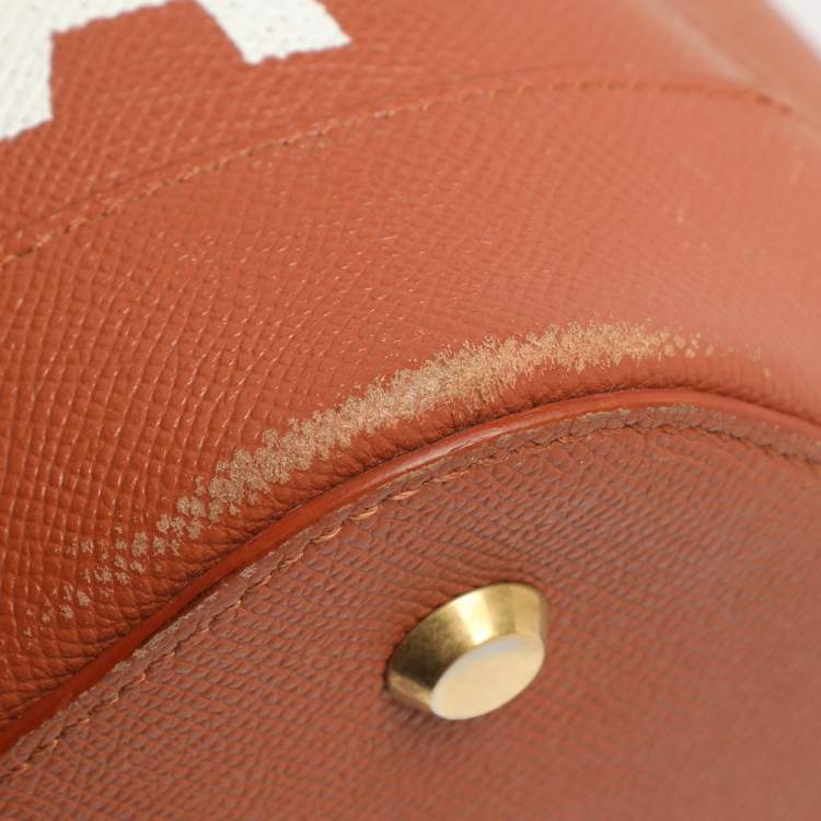 Pre Owned Balenciaga Ville Medium Brown Leather Top Handle Bag