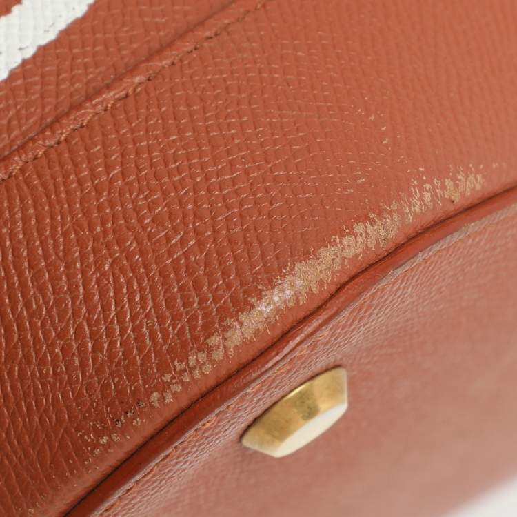 Pre Owned Balenciaga Ville Medium Brown Leather Top Handle Bag