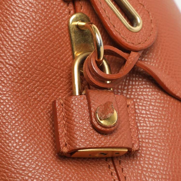 Pre Owned Balenciaga Ville Medium Brown Leather Top Handle Bag